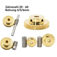 Modul 0,5 Schneckenrad Messing