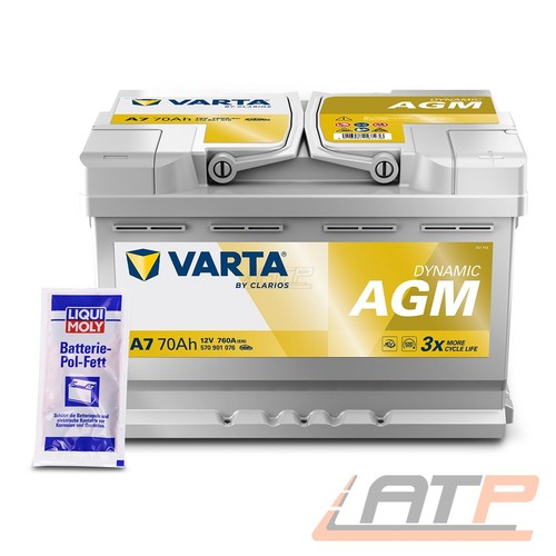 Varta dynamic agm autobatterie - agm,