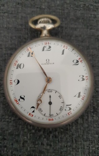 Omega taschenuhr silber 800 - taschenuhr, 0.800
