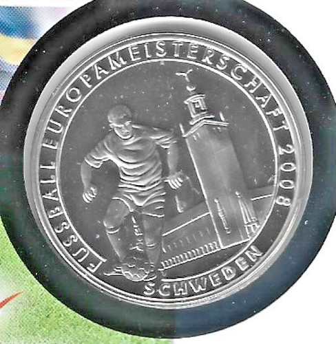 Medaille fußball 2008 - medaille, em
