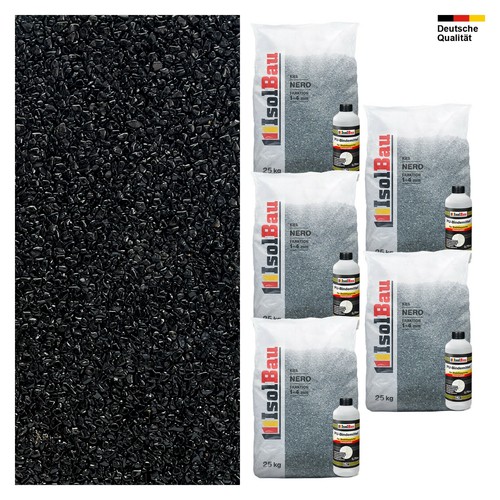 Steinteppich set nero 4mm - set, 1-4mm