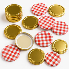 EINMACHDECKEL SCHRAUBDECKEL DECKEL TO82 Twist-Off für Einmachgläser Sturzgläser