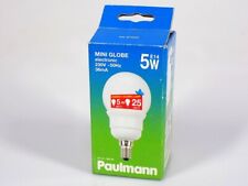 5-Watt Paulmann 893.05 ESL Mini Globe E14 5W Weiß Warm-Weiß Energiesparlampe