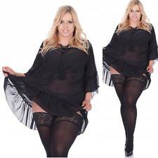 Wärmere blickdichte 70 den halterlose Strümpfe Silikon schwarz Big Size 44-48