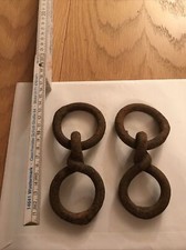 Antike Gescmiedete Ringe Ösen 8 Ochsengeschirr Pferde