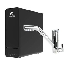Hommix hydRO Unterspüle Tankless RO System mit Hommix Venezia Chrom 3-Wege Wasserhahn