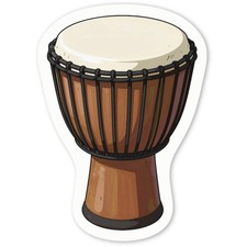 Aufkleber Sticker "Djembe