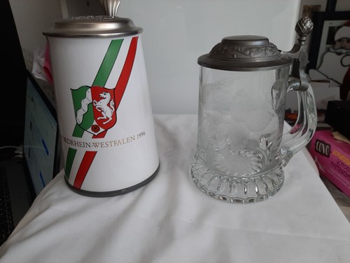 Bierhumpen glas keramik - glas, u.