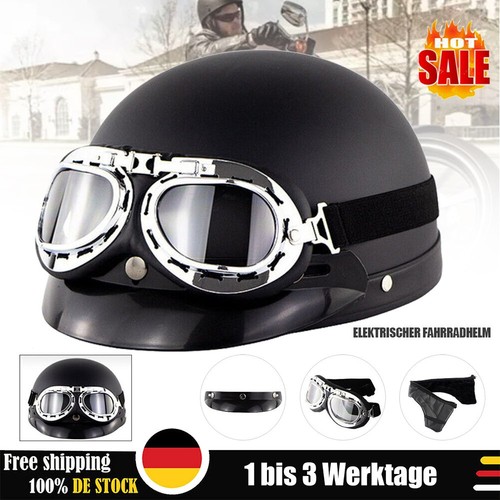 Retro motorradhelm rollerhelm - retro,