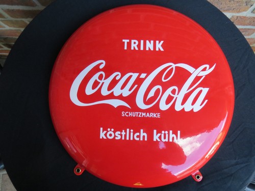 Coca cola emailschild in - coca,