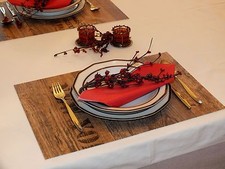 exlusive Tischsets Holzdekor