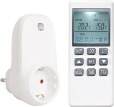 Steckdosen Thermostat für Heizungen Steckerthermostat Programmierbar Timer