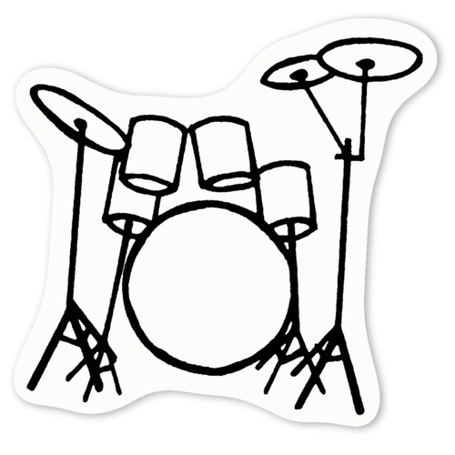 Aufkleber sticker trommel - sticker, "trommel