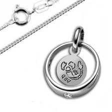 Taufring mit dem persönlichen Sternzeichen-Sterling Silber925-inkl. Kette