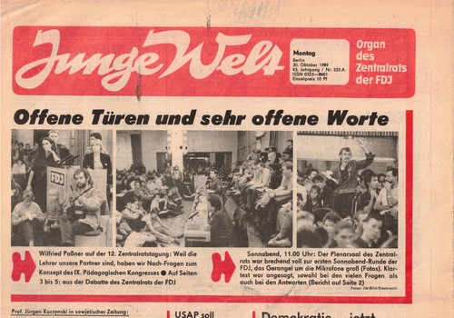 Ddr zeitung junge welt - ddr,