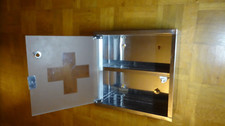 Medizinschrank Stahl Medikamentenschrank Erste Hilfe Schrank Glass wand 30x30x12