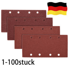 TOP! 50-100stk Klett Schleifpapier Profi Set 93 x 185 mm 8 Loch Schleifblätter