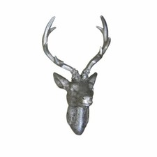 Hirschgeweih 20x30cm Silber