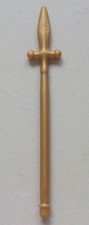 21602, 1x Jagdspieß, Saufeder, Pieke, Ritter, gold, selten