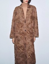 ZARA MANTEL KIMONO GR M GOLD