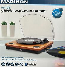 Maginon HS-T08 USB PLATTENSPIELER mit Lautsprecher Blutooth Gebraucht