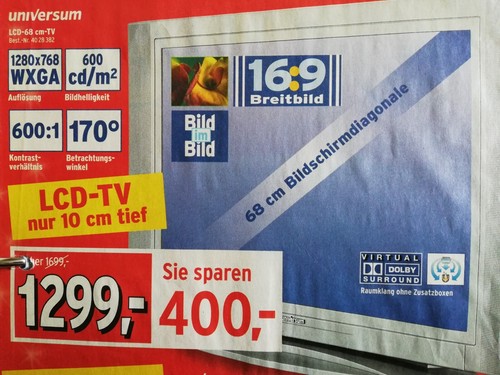 Lcd fernseher universum 9 - fernseher,