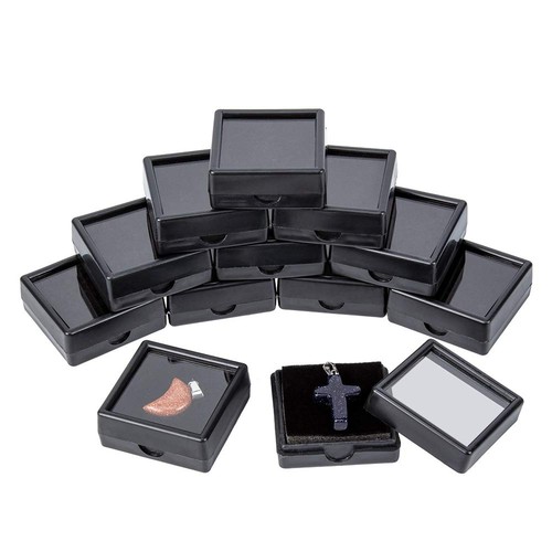 24pcs velvet edelstein - velvet, vitrine