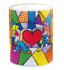 Romero Britto "HEART KIDS" traumhaft schöne Kerze  - GOEBEL