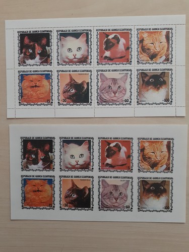 Katzen postfrisch block - -,