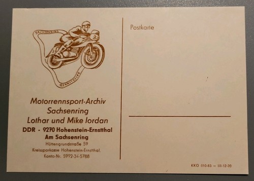 Postkarte sachsenring - postkarte, "am