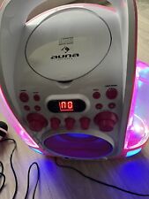 Auna Karaoke Anlage System Maschine Set CD USB Mikrofon Musik Anlage Leuchtend 