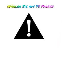 2x Aufkleber Hinweis Größe bis 11cm Sticker zeichen Auto Decal Danger warning m2