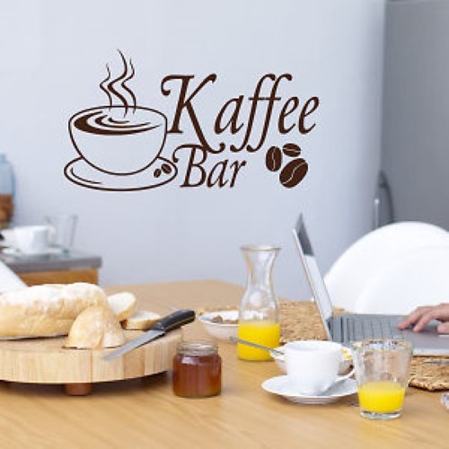 Wandtattoo kaffee bar - wandtattoo,