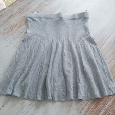 Rock Strickrock kurz grau