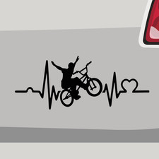 Aufkleber Herzschlag BMX No