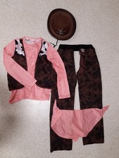 Faschingskostüm Cowboy Kinder Gr. 140 mit Hut