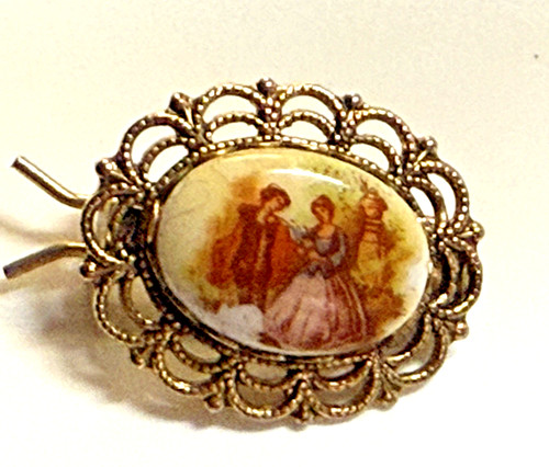 Vintage fragonard brosche fell - brosche,