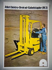 Prospekt / Broschüre Atlet Elektro-Dreirad-Gabelstapler M 100/125/150 von 1/1980