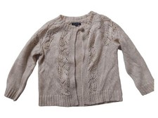 King Louie Strickjacke Damen Beige Gr. 36/S Mohair-Mix Casual