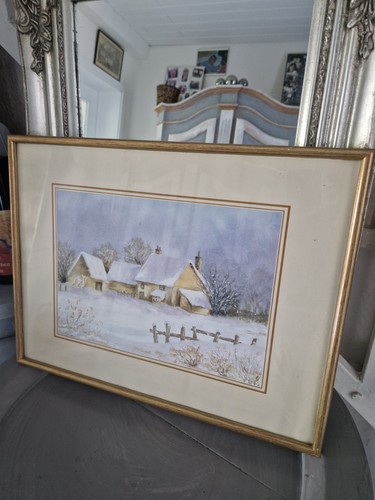 Winterlandschaft aquarell - winterlandschaft,