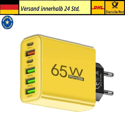 Fach usb schnellladegerät - 6-fach,
