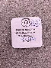 #1669 ORIGINAL ETA DATUMSSCHEIBE DATE DISC 3H WEIß 2834 NEU IN OVP