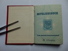 DDR Mitgliedsbuch Freier