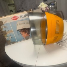 774/ KRUPS-Trockenhaube SUPRA 464 Orange  voll Funktionsfähig 70er Jahre Vintage