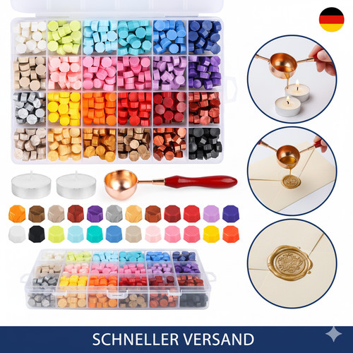 Siegelwachs set farben - 24,