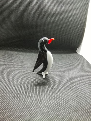 Lauscha mundgeblasener pinguin - mundgeblasener,