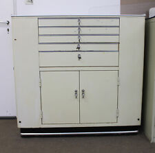 Baisch Arztschrank Rollschrank aus Stahl Vintage Instrumenten-Regal