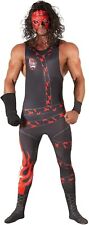 Lizenziertes WWE Kane Kostüm +Maske  & Perücke Herren Wrestler Ringer Wrestling