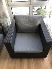 Ratten Gartenlounge Sessel