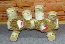 Advent - Kerzenhalter, Birkenholz, rustikal